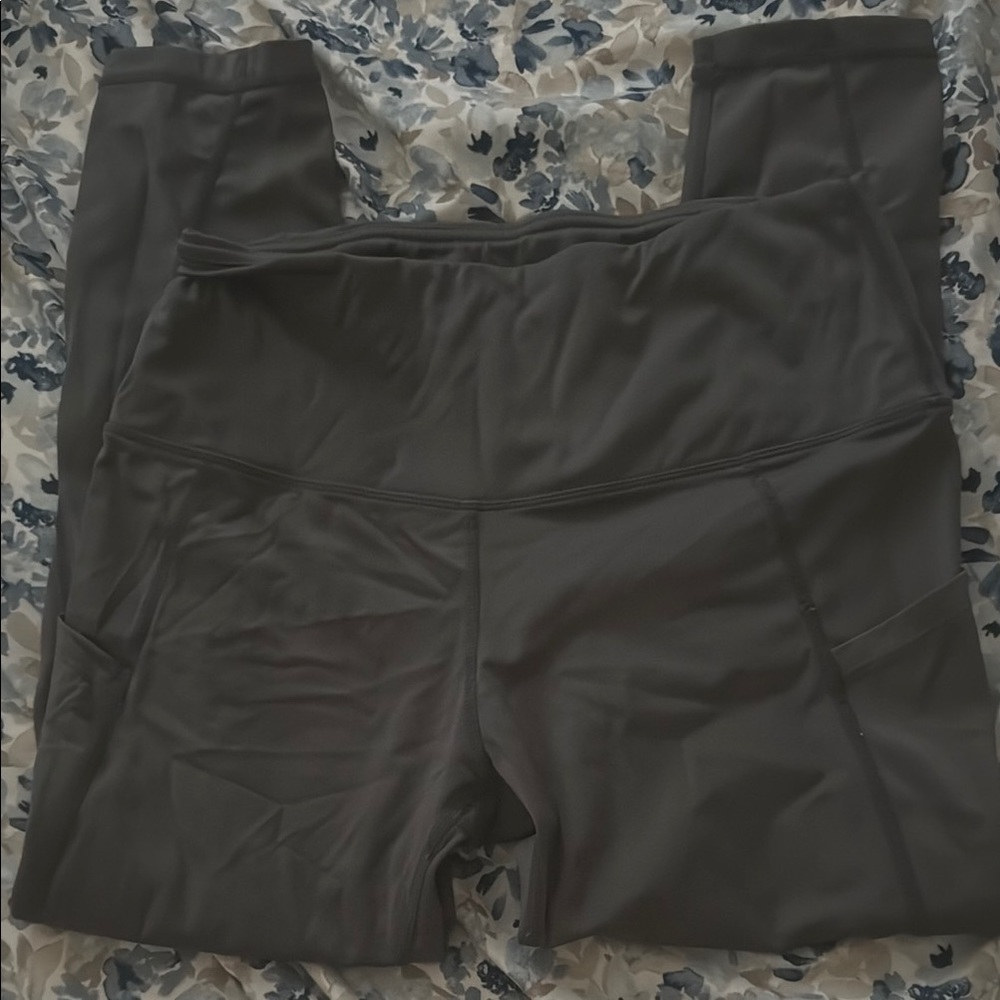 Dark Gray High-Waisted Leggings